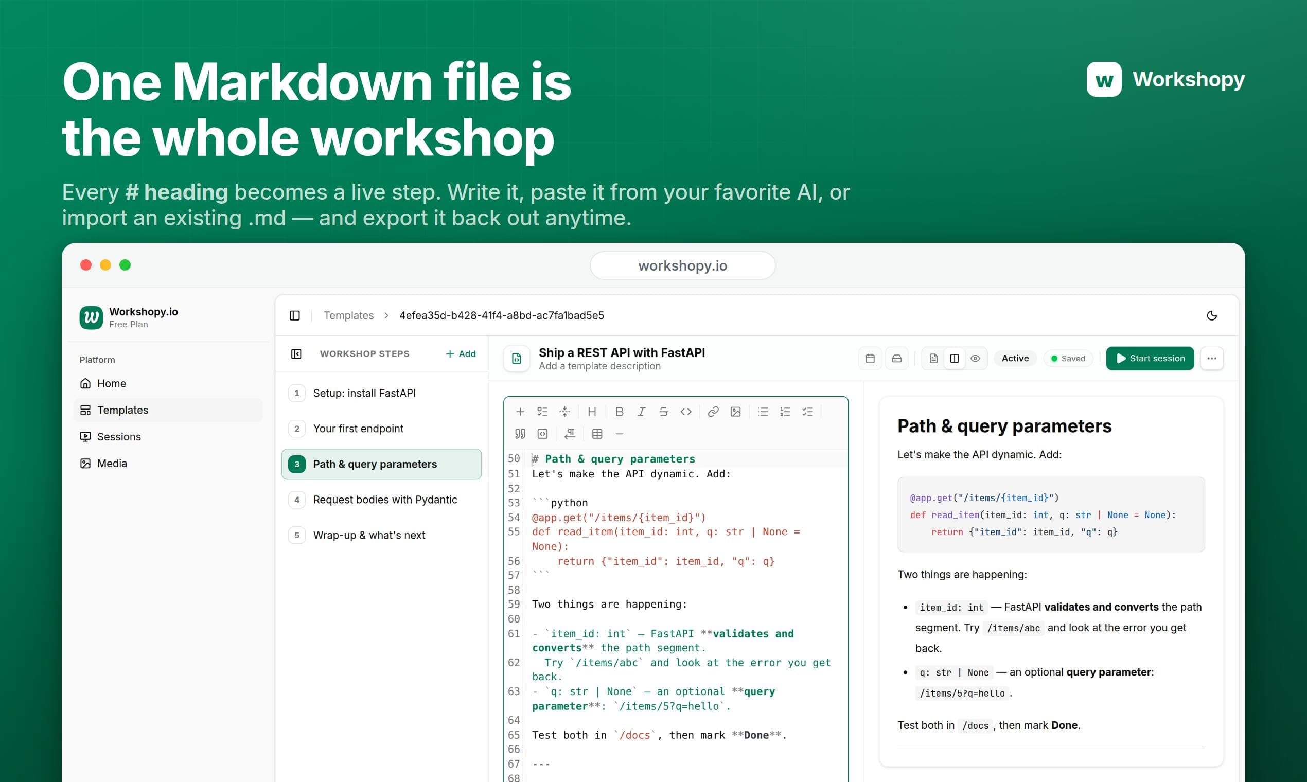 Workshopy.io